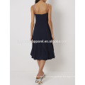 New Fashion Navy Midi Dress With Stripe Panels And Lace Front Manufacture Wholesale Fashion Women Apparel (TA5257D)